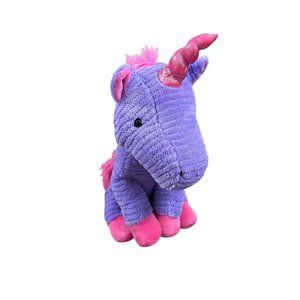 Purple Unicorn Plush Toy Walmart Stuffed Animal Pink Feet Horn Ribbed 2018 Cute